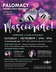 MasCOOrade 2019 Poe's Friend Party Pidge Pin - Flea Circus Designs