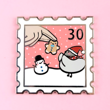 Christmas Poe Stamp Pin - Pink