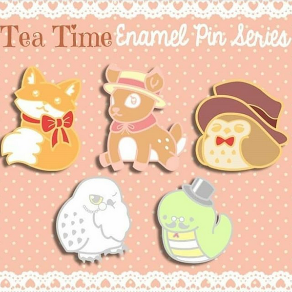 Tea Time Enamel Pin Kickstarter