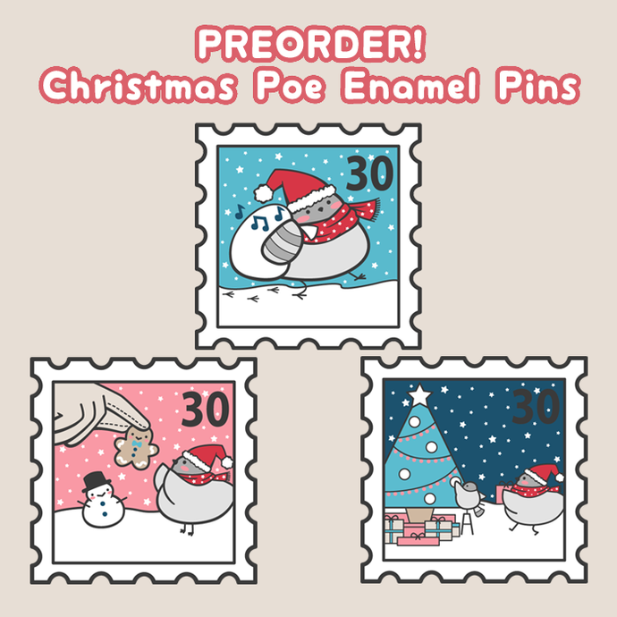 Holiday Poe pins up for preorder!