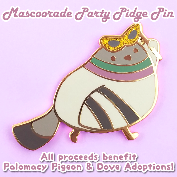 Charity pin benefiting Palomacy Pigeon & Dove Adoptions