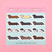Sticker Sheet - Weenie Dog (Long Hair)