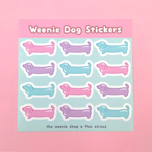 Sticker Sheet - Weenie Dog (Pastels)