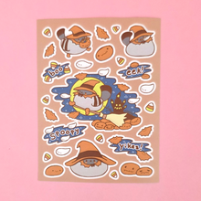 Sticker Sheet - Brown Witchy Poe