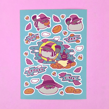 Sticker Sheet - Purple Witchy Poe