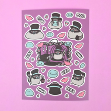 Sticker Sheet - Spooky Party Poe