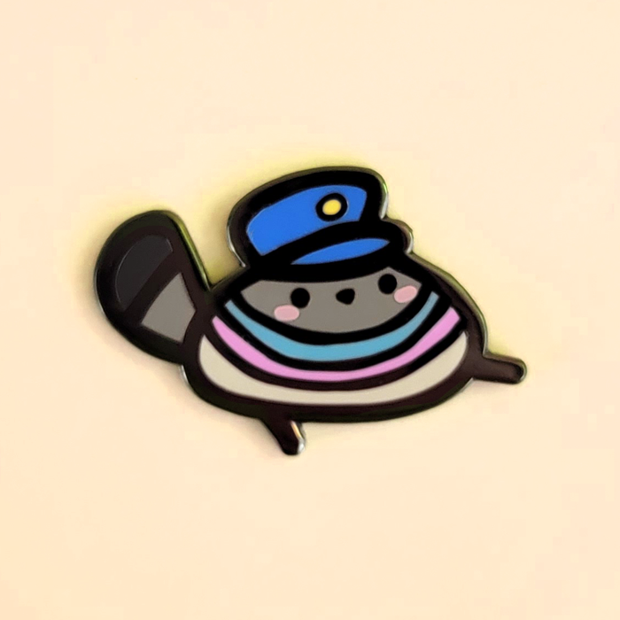 Badly Drawn Poe Pin