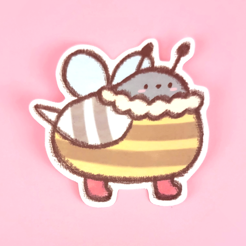 Vinyl Sticker - Busy Bee Poe