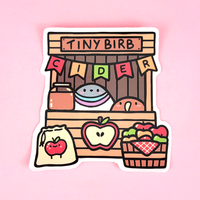 Vinyl Sticker - Apple Cider Stand Poe