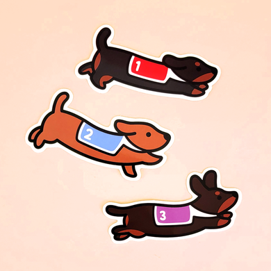 Vinyl Sticker -  Weenie Racers Set