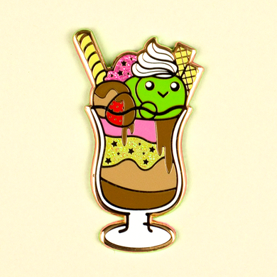 Slime Parfait Pin - Flea Circus Designs