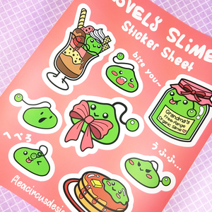 Slime Sticker Sheet - Flea Circus Designs