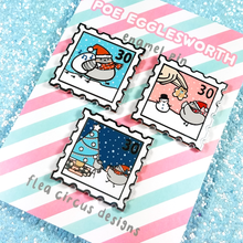 Christmas Poe Stamp Pin Set