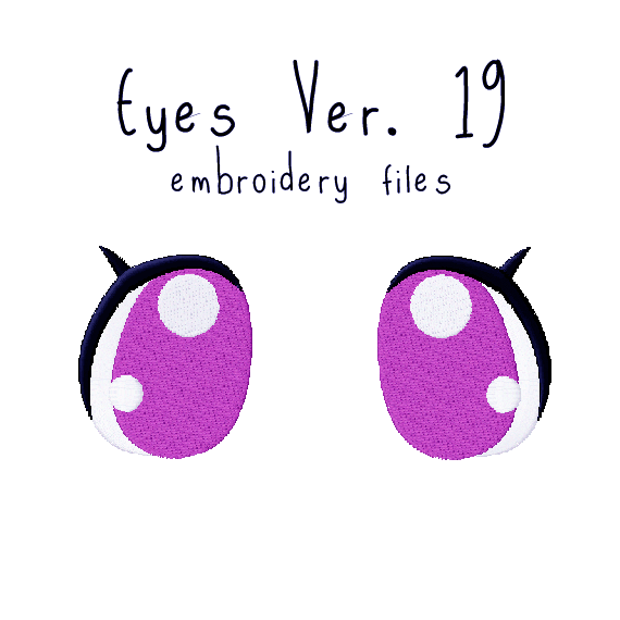 Anime Plushie Eyes Ver. 19 - Flea Circus Designs
