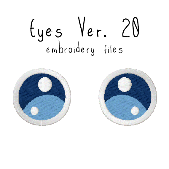 Anime Plushie Eyes Ver. 20 - Flea Circus Designs