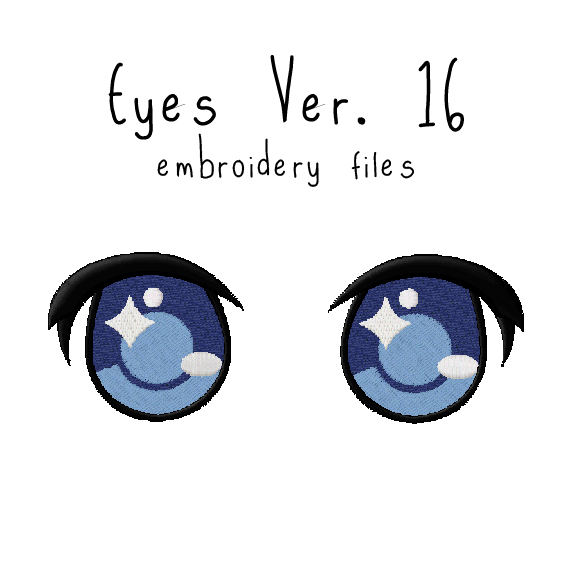 Anime Plushie Eyes Ver. 16 - Flea Circus Designs