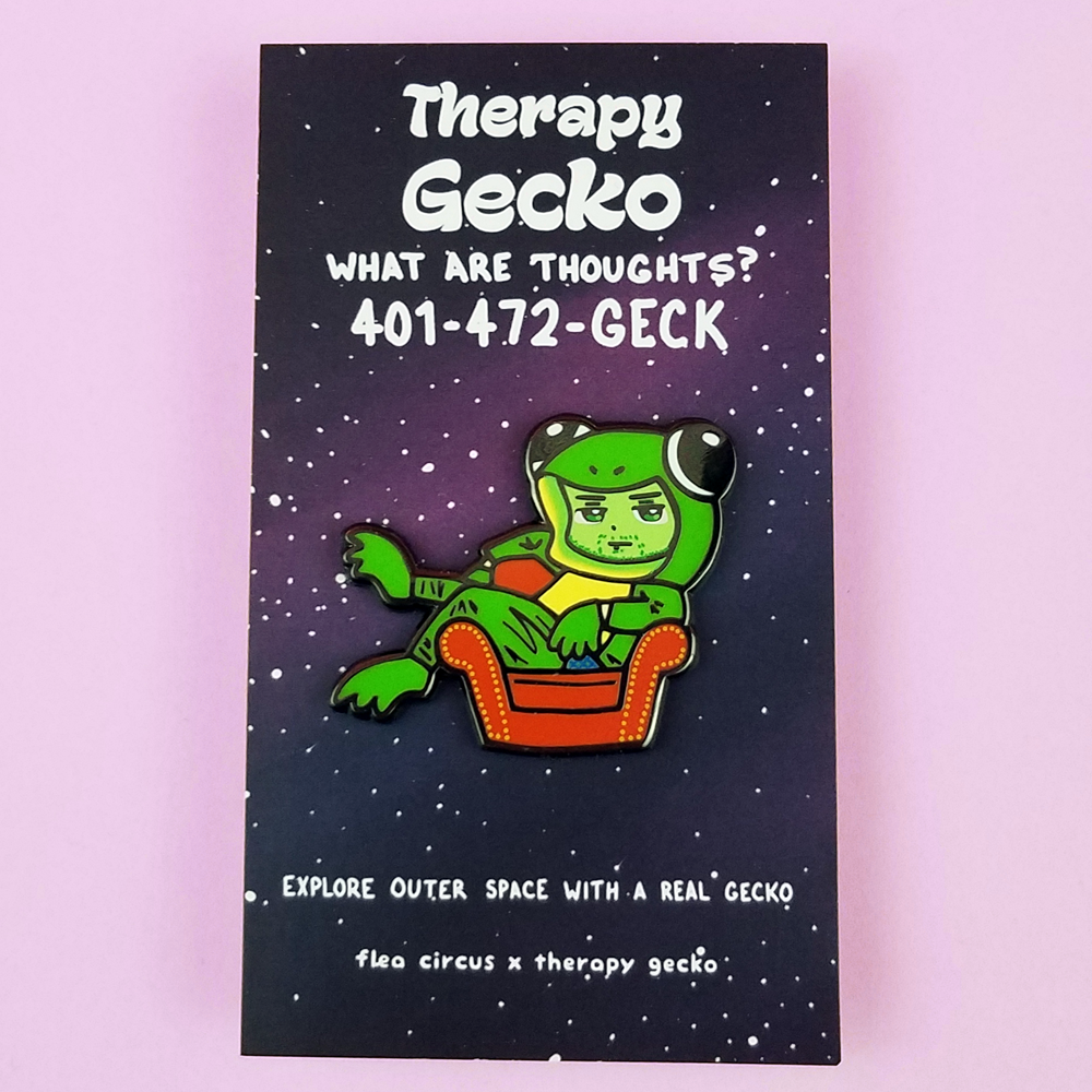 Therapy Gecko - Space Geck Pin