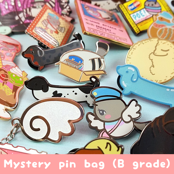 //Mystery B Grade Enamel Pin Bags//
