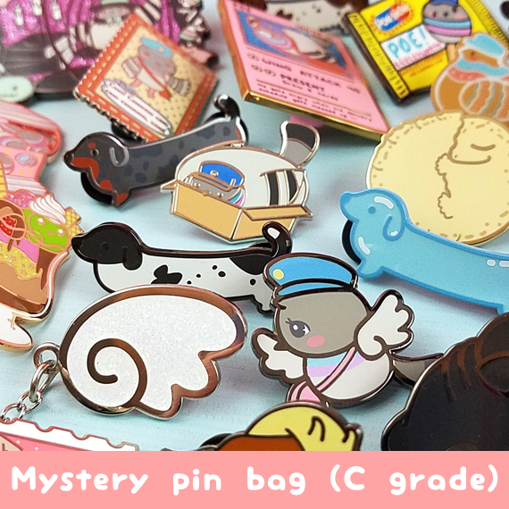 Mystery C Grade Enamel Pin Bags// – Flea Circus Designs Mystery C Grade Enamel Pin Bags// – Flea Circus Designs