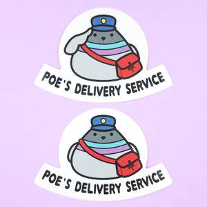 Poe's Delivery Service Sticker - Flea Circus Designs