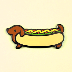 Weenie Dog Hot Diggity Doggie Pin