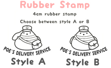 Poe Rubber Stamp - Flea Circus Designs
