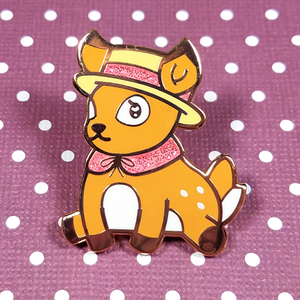 Tea Time Deer Pin - Flea Circus Designs