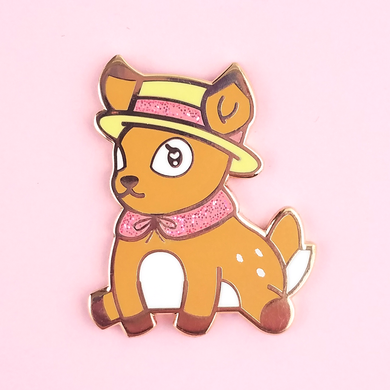 Tea Time Deer Pin - Flea Circus Designs